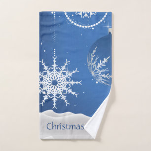 Weihnachten 2026 Ornamente Schneeglöckchen Namen h Handtuch