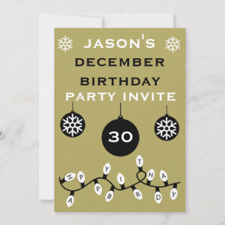 Weihnachten 24. Dezember Geburtstag Einladung