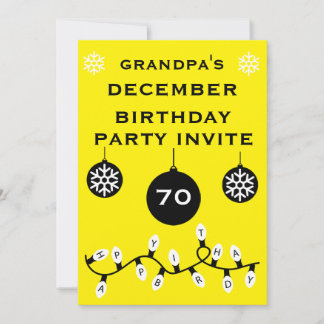 Weihnachten 24. Dezember Geburtstag Einladung