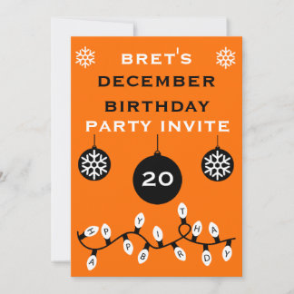 Weihnachten 24. Dezember Geburtstag Einladung