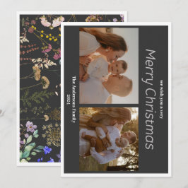 Weihnachten 2 Foto botanische Blumenkarte