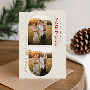 Weihnachten 3 Foto Bogen Beige Elfenbein Familie G