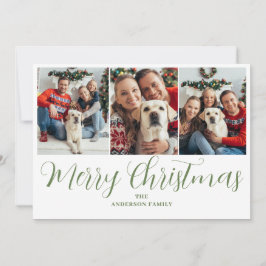 Weihnachten 3 Foto Grüne Typografie