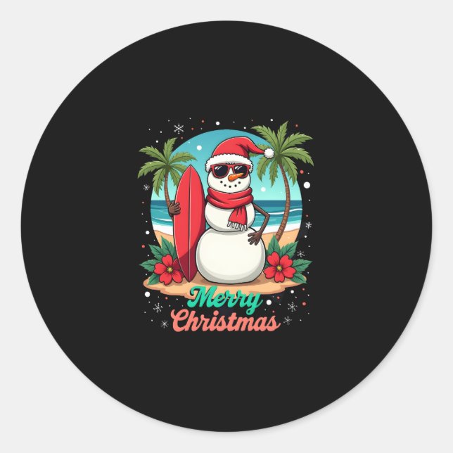 weihnachten (3) runder aufkleber (Vorderseite)