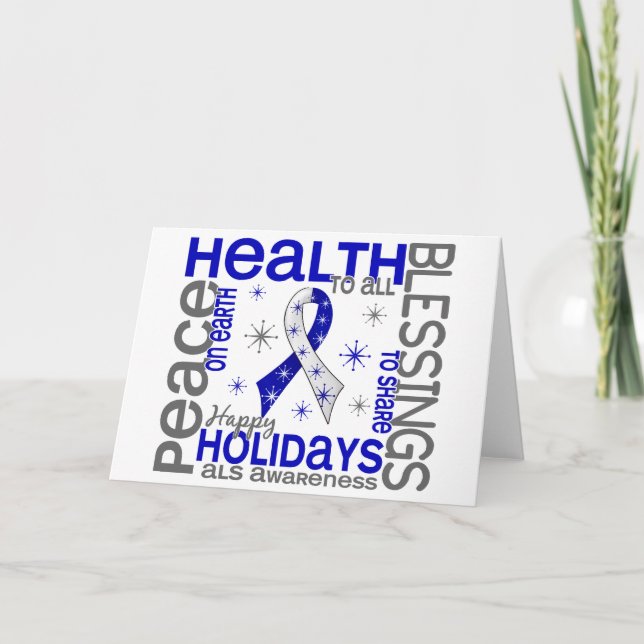 Weihnachten 4 ALS-Schneeflocken (Vorderseite)