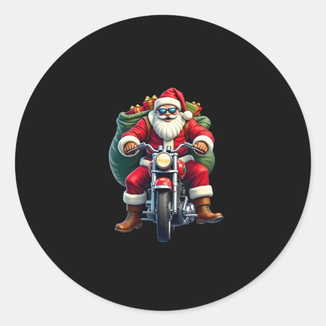 Weihnachten (4) runder aufkleber (Vorderseite)