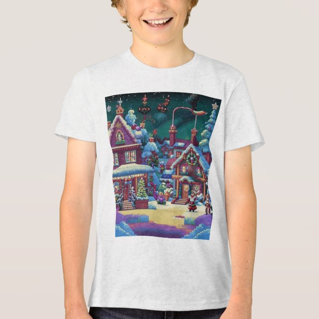 Weihnachten 4. Tri-Blend shirt (Vorderseite)