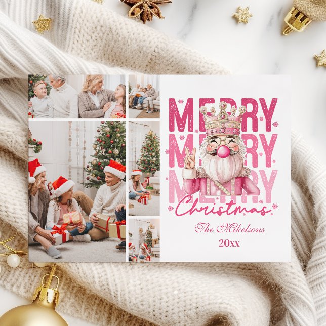 Weihnachten 5 Foto Vintag Pink Nutcracker (Von Creator hochgeladen)