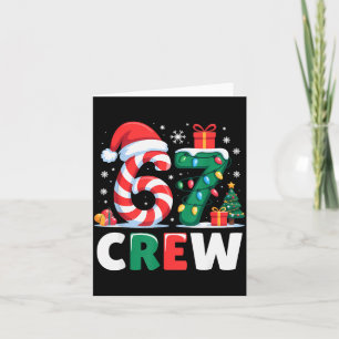 Weihnachten 67 Crew Brainrot Lustige Candy Cane Li Karte