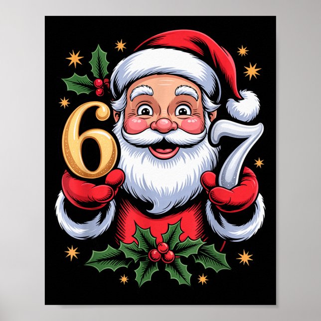 Weihnachten 67 Lustiges Xmas Six Seven hässlicher  Poster (Vorne)