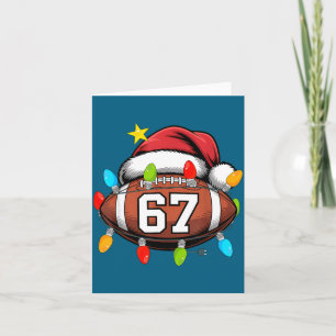 Weihnachten 67 Meme Football Santa Hut Lustig Xmas Karte