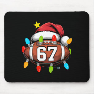 Weihnachten 67 Meme Football Santa Hut Lustige Xma Mousepad