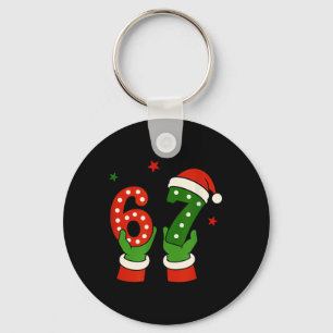 Weihnachten 67 Sechs Sieben Lustiger Gen Z Alpha S Schlüsselanhänger