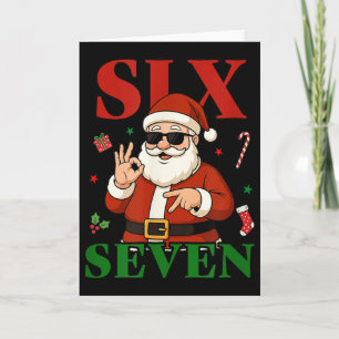 Weihnachten 67 Six Seven Lustiger Gen Z Alpha Slan Karte