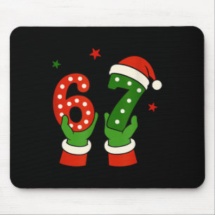 Weihnachten 67 Six Seven Lustiger Gen Z Alpha Slan Mousepad