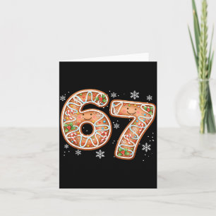 Weihnachten 6 7 Sechs Sieben Lustig 67 Meme Lebkuc Karte