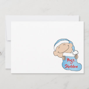 Weihnachten 7" x 5" Baby BlueVielen Dank für Ihre  Einladung
