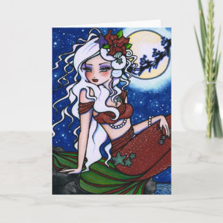 Weihnachten Abend Meerjungfrau Fantasy Girl Kunst-