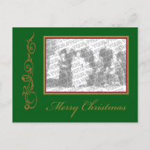 Weihnachten addieren Ihre Foto-Rahmen-Postkarte