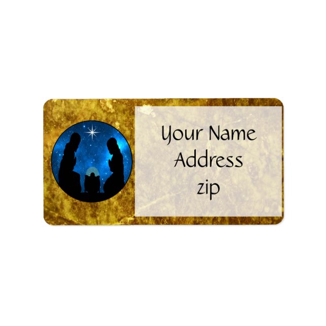 Weihnachten Adressaufkleber (Vorne)