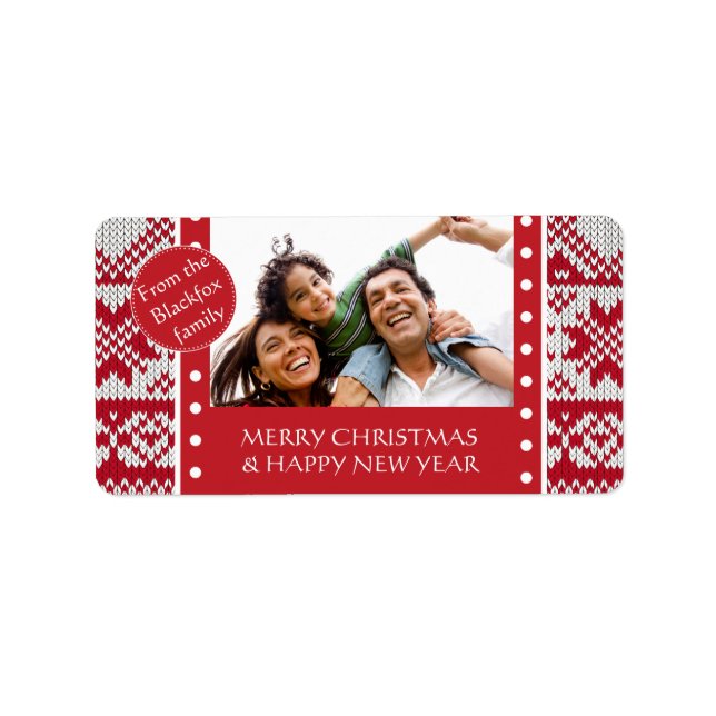 Weihnachten Adressaufkleber (Vorne)