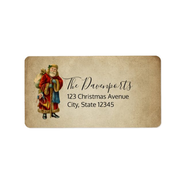 Weihnachten Adressaufkleber (Vorne)