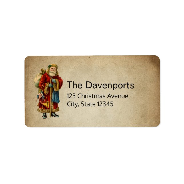 Weihnachten Adressaufkleber (Vorne)