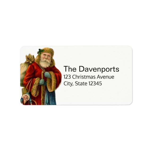 Weihnachten Adressaufkleber (Vorne)