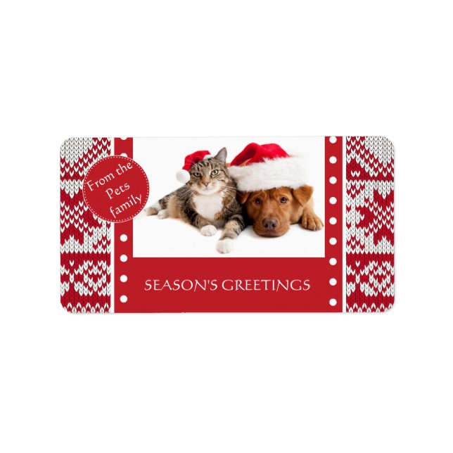 Weihnachten Adressaufkleber (Vorne)