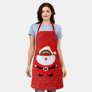 Weihnachten, afroamerikanischer Weihnachtsmann, Sc Schürze
