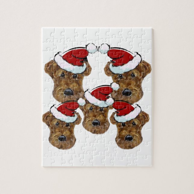 WEIHNACHTEN AIREDALES (Vertikal)