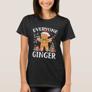 Weihnachten Alle Lieben Ein Ingwer Xmas T-Shirt
