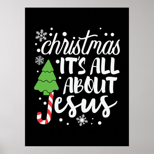 Weihnachten alles über Jesus Poster (Vorne)