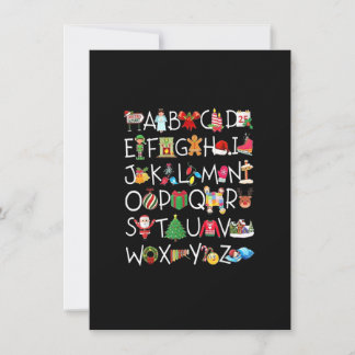 Weihnachten Alphabet A.B.C Lehrerin Kostüme Kinder Einladung