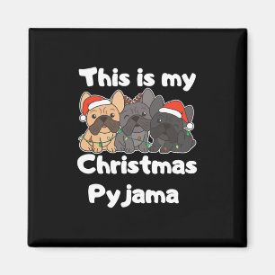 Weihnachten als Bulldogge Das ist mein Weihnachtsj Magnet