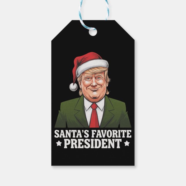 Weihnachten als Favorit des Präsidenten Funny Trum Geschenkanhänger (Rückseite)