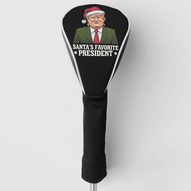 Weihnachten als Favorit des Präsidenten Funny Trum Golf Headcover (Vorderseite)