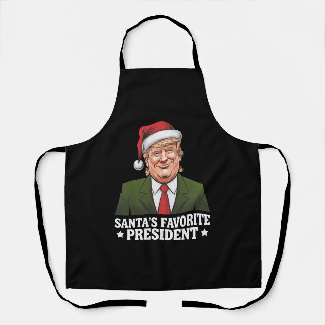 Weihnachten als Favorit des Präsidenten Funny Trum Schürze (Vorderseite)