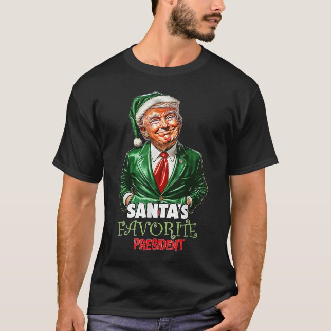 Weihnachten als Favorit des Präsidenten Funny Trum T-Shirt (Vorderseite)