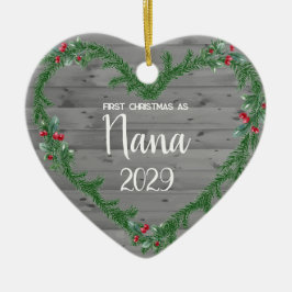 Weihnachten als Nana Keramik Ornament