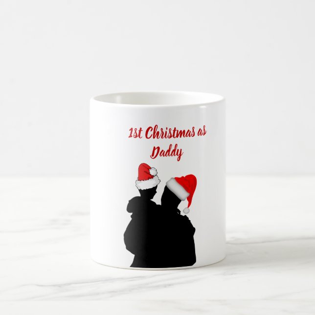 Weihnachten als Papa-Tasse Kaffeetasse (Mittel)