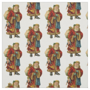Weihnachten Alte Welt Weihnachtsmann Muster Stoff