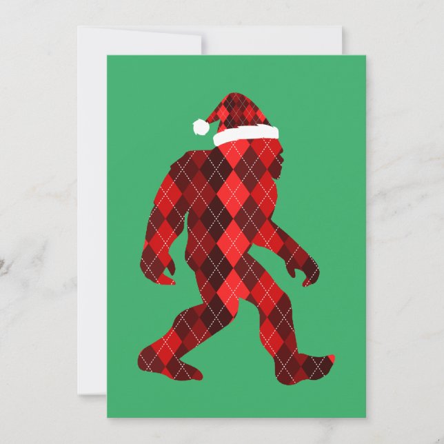 Weihnachten am Bigfoot - Weihnachten Dankeskarte (Vorderseite)
