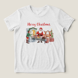 Weihnachten am Flughafen Tri-Blend Shirt