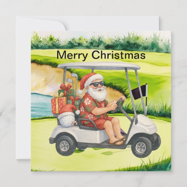 Weihnachten am Golf mit dem Weihnachtsmann (Vorderseite)