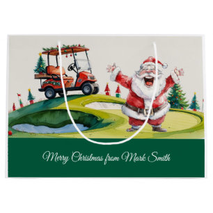 Weihnachten am Golf mit dem Weihnachtsmann auf Kur Große Geschenktüte