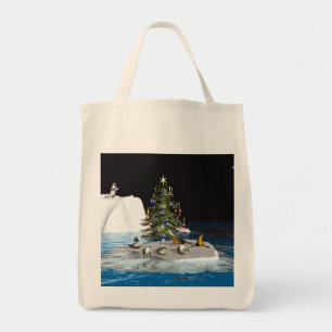 Weihnachten am Nordpol Tragetasche