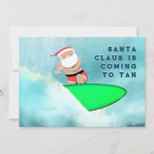 Weihnachten am Strand beim Surfen