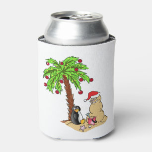 Weihnachten am Strand Dosenkühler