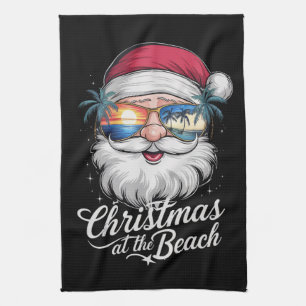 Weihnachten am Strand Hawaiian Sommerferien Geschirrtuch